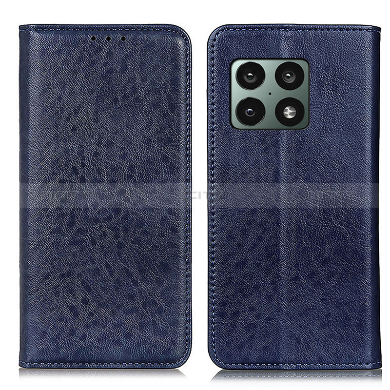 Coque Portefeuille Livre Cuir Etui Clapet K01Z pour OnePlus 10 Pro 5G Bleu Plus