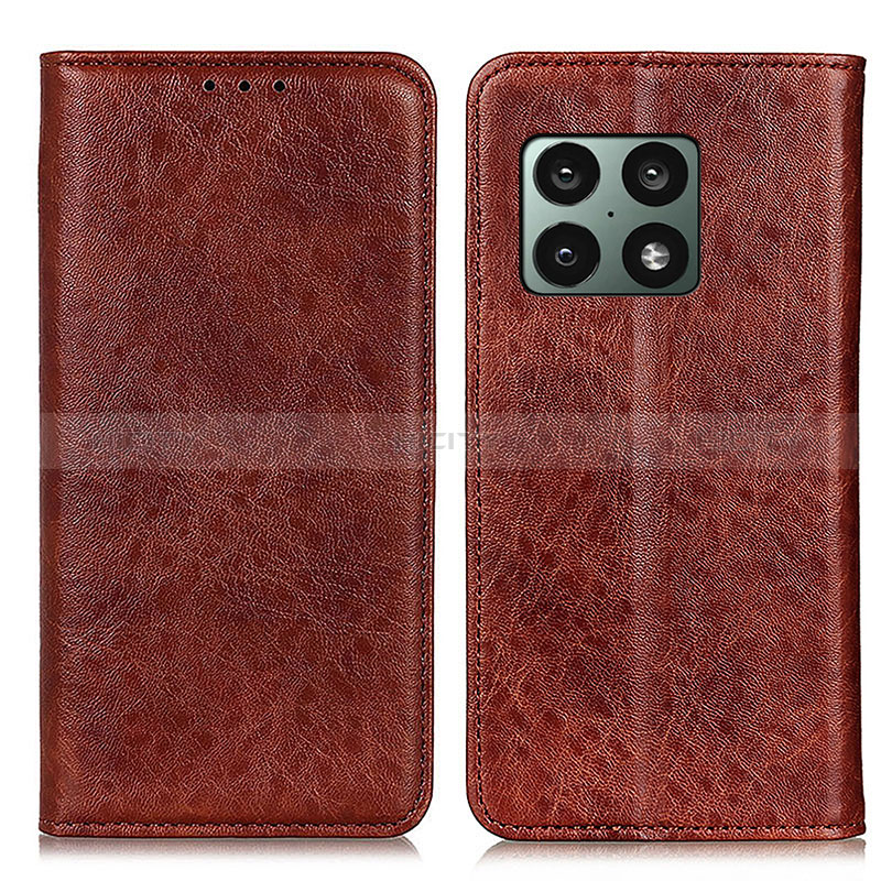 Coque Portefeuille Livre Cuir Etui Clapet K01Z pour OnePlus 10 Pro 5G Marron Plus