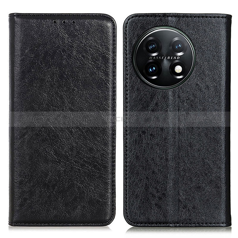 Coque Portefeuille Livre Cuir Etui Clapet K01Z pour OnePlus 11 5G Noir Plus