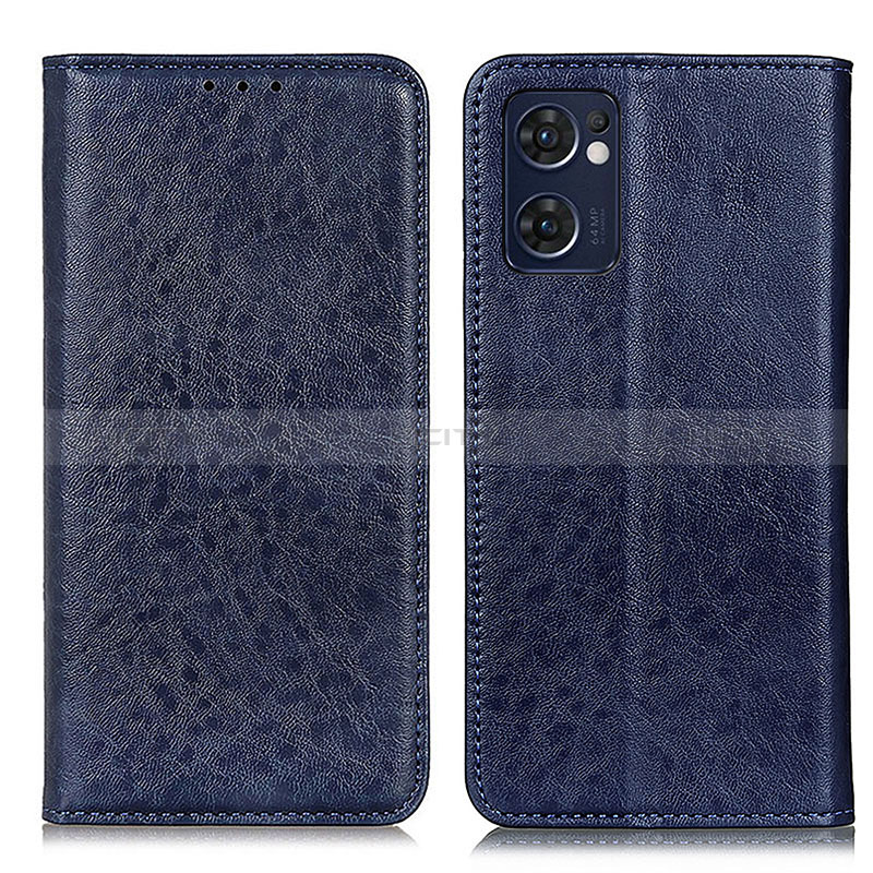 Coque Portefeuille Livre Cuir Etui Clapet K01Z pour OnePlus Nord CE 2 5G Bleu Plus