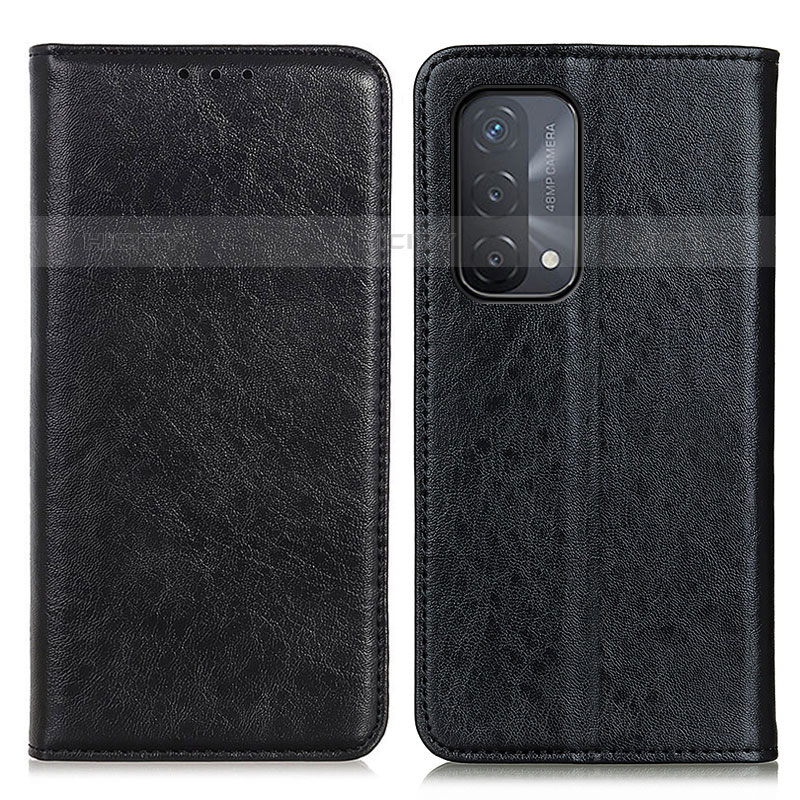 Coque Portefeuille Livre Cuir Etui Clapet K01Z pour OnePlus Nord N200 5G Noir Plus