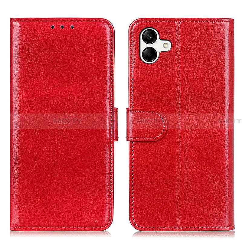 Coque Portefeuille Livre Cuir Etui Clapet K01Z pour Samsung Galaxy A04 4G Rouge Plus