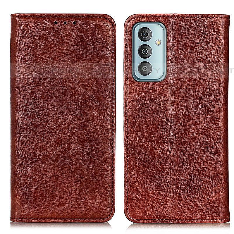 Coque Portefeuille Livre Cuir Etui Clapet K01Z pour Samsung Galaxy F13 4G Marron Plus