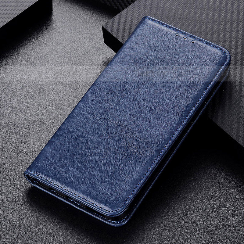 Coque Portefeuille Livre Cuir Etui Clapet K01Z pour Samsung Galaxy F23 5G Bleu Plus