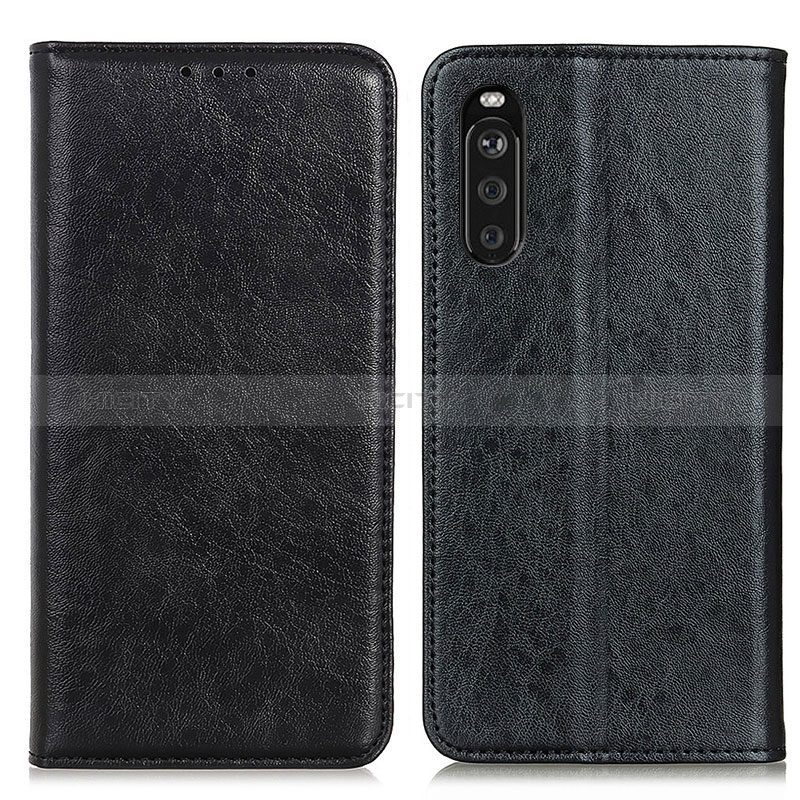 Coque Portefeuille Livre Cuir Etui Clapet K01Z pour Sony Xperia 10 III Lite Noir Plus