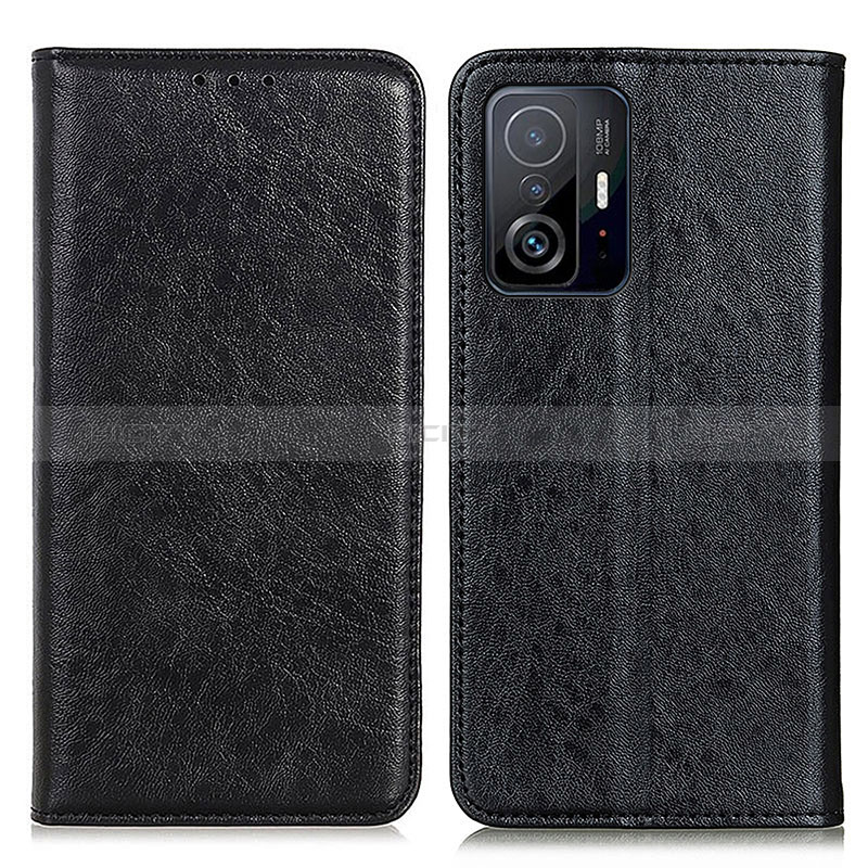 Coque Portefeuille Livre Cuir Etui Clapet K01Z pour Xiaomi Mi 11T Pro 5G Noir Plus