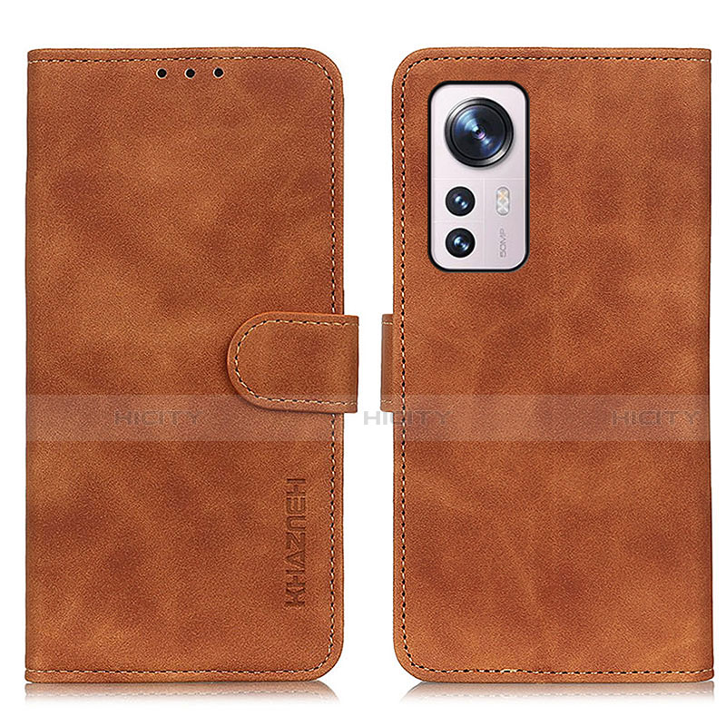 Coque Portefeuille Livre Cuir Etui Clapet K01Z pour Xiaomi Mi 12 5G Marron Plus