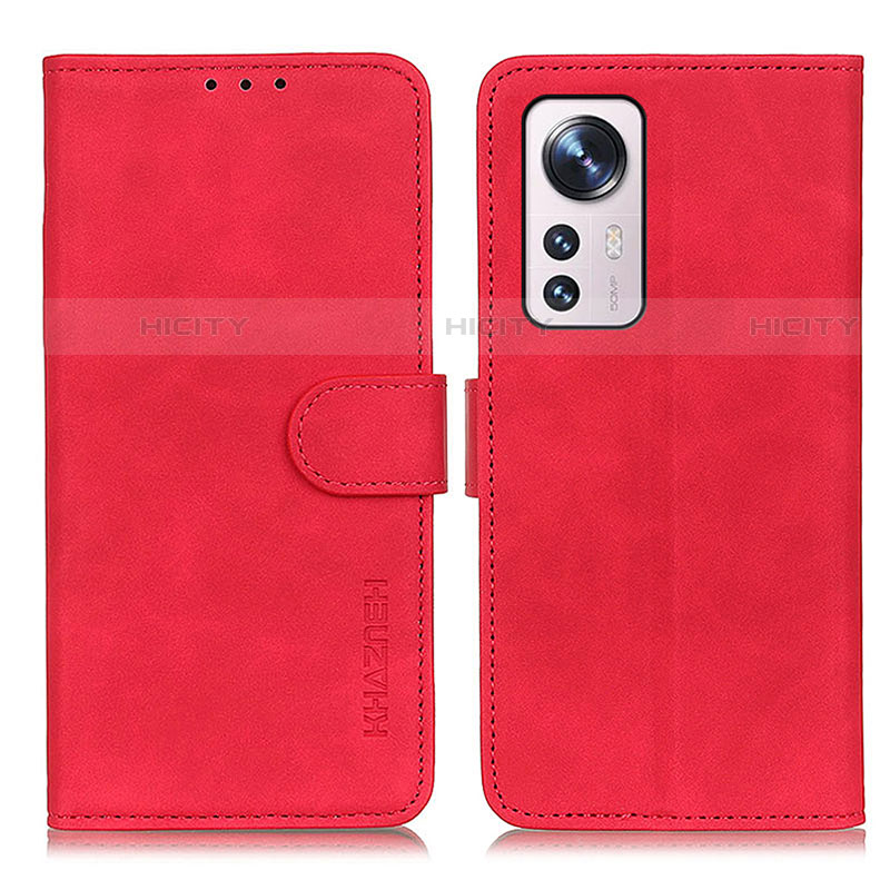 Coque Portefeuille Livre Cuir Etui Clapet K01Z pour Xiaomi Mi 12 Lite 5G Rouge Plus