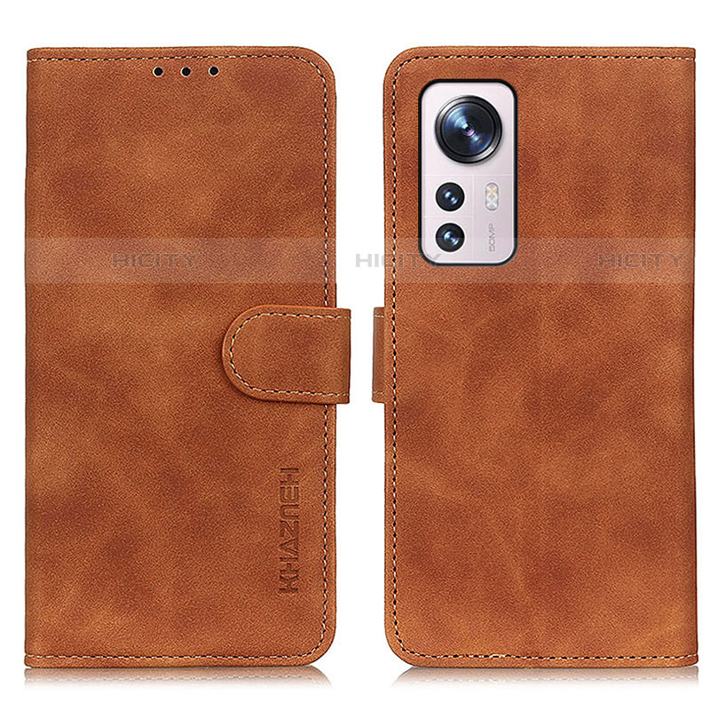 Coque Portefeuille Livre Cuir Etui Clapet K01Z pour Xiaomi Mi 12 Pro 5G Marron Plus