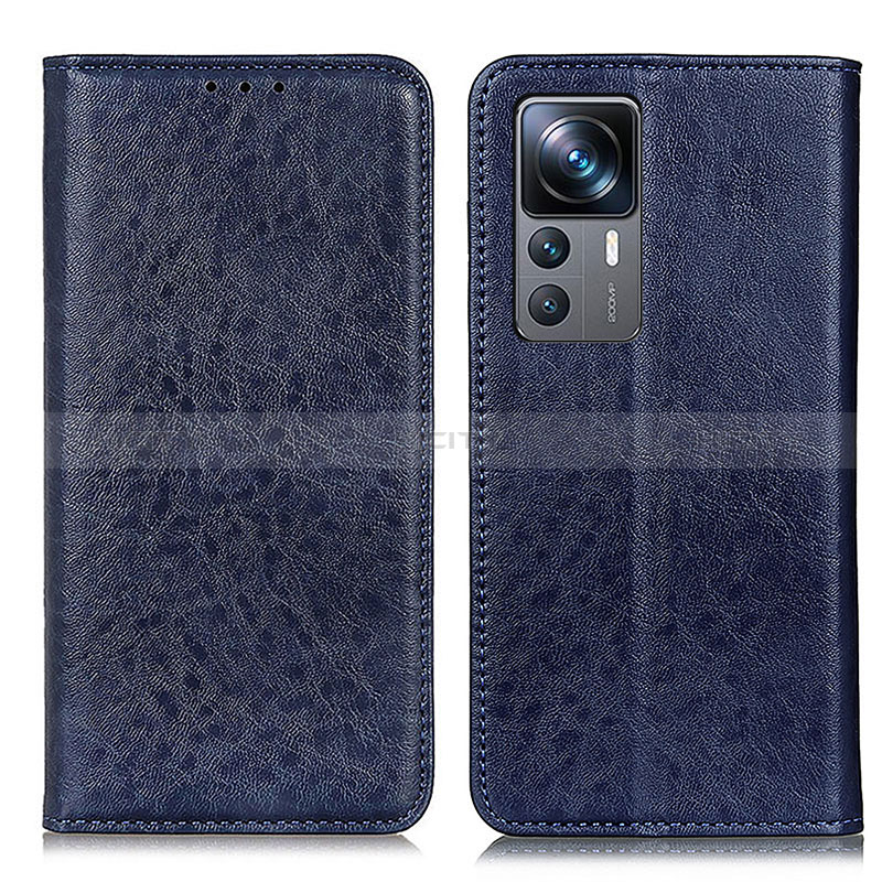 Coque Portefeuille Livre Cuir Etui Clapet K01Z pour Xiaomi Mi 12T 5G Bleu Plus
