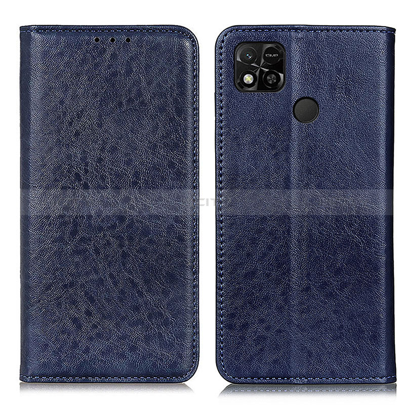 Coque Portefeuille Livre Cuir Etui Clapet K01Z pour Xiaomi POCO C3 Bleu Plus