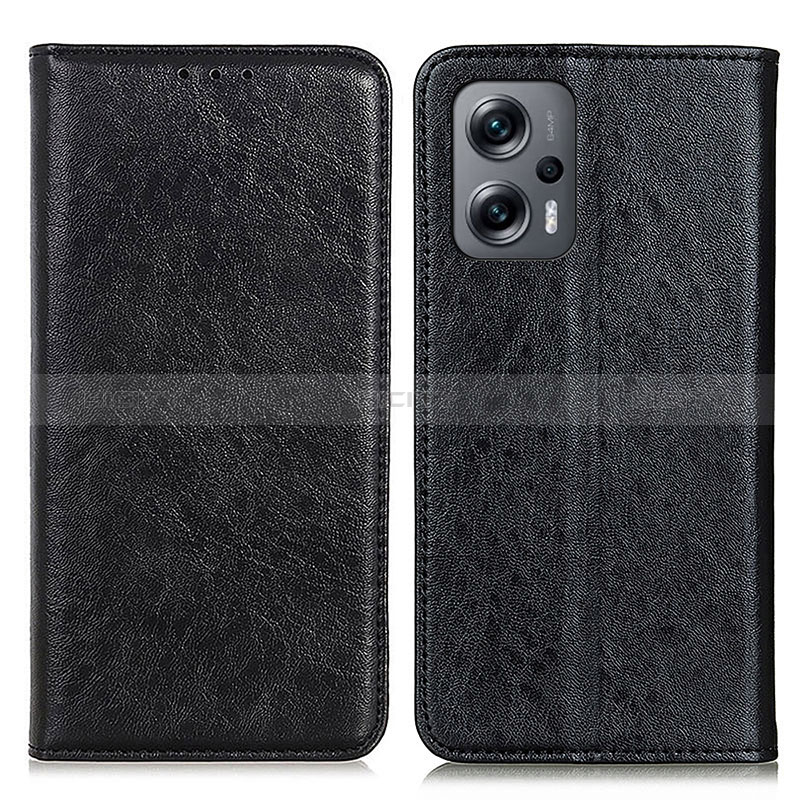 Coque Portefeuille Livre Cuir Etui Clapet K01Z pour Xiaomi Poco X4 GT 5G Noir Plus