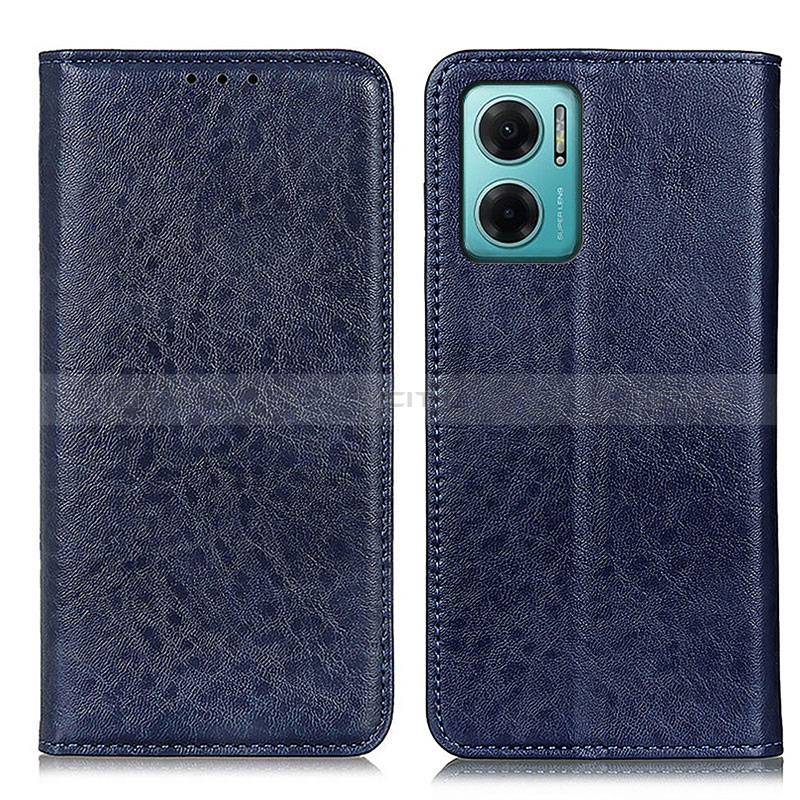 Coque Portefeuille Livre Cuir Etui Clapet K01Z pour Xiaomi Redmi 10 5G Bleu Plus