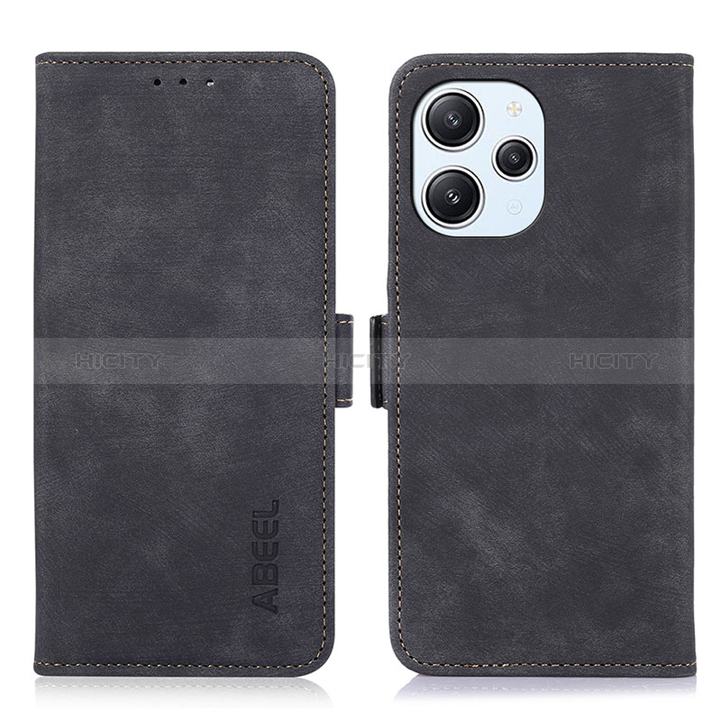 Coque Portefeuille Livre Cuir Etui Clapet K01Z pour Xiaomi Redmi 12 4G Noir Plus