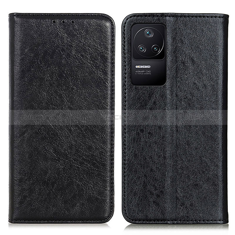 Coque Portefeuille Livre Cuir Etui Clapet K01Z pour Xiaomi Redmi K40S 5G Noir Plus