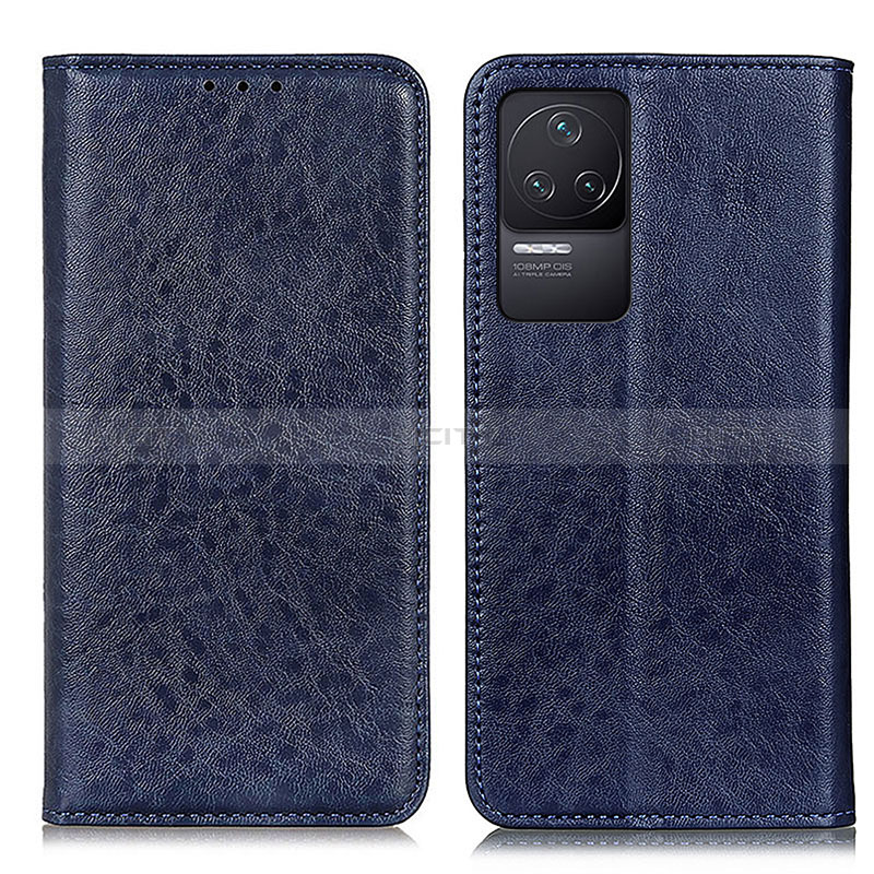 Coque Portefeuille Livre Cuir Etui Clapet K01Z pour Xiaomi Redmi K50 Pro 5G Bleu Plus