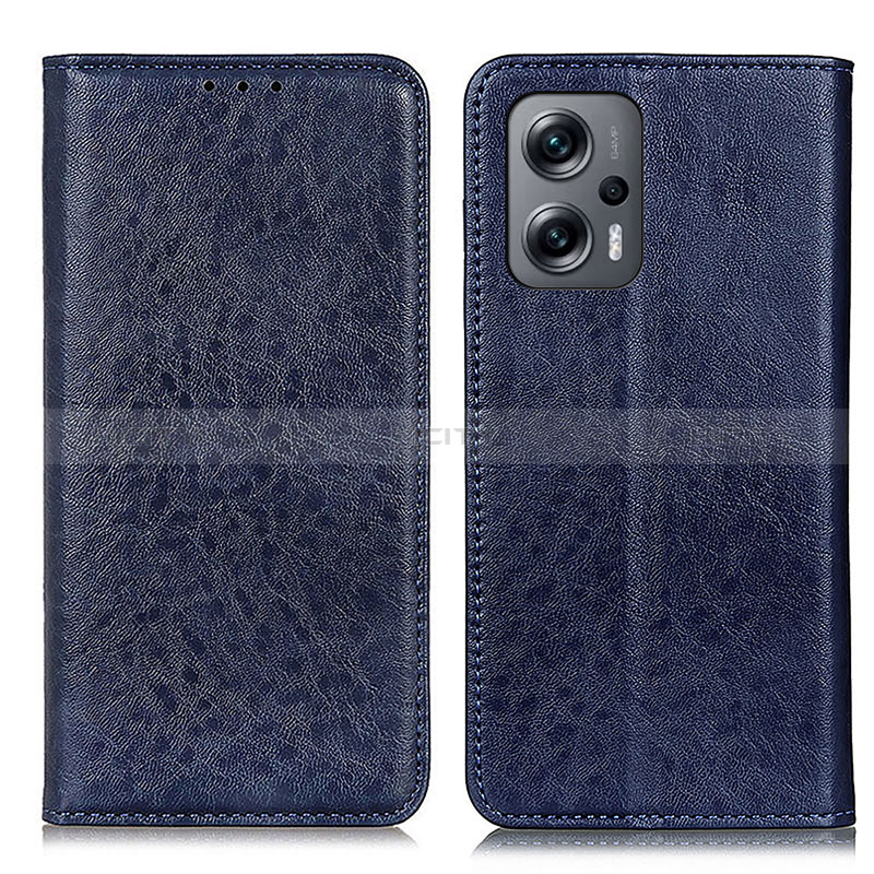 Coque Portefeuille Livre Cuir Etui Clapet K01Z pour Xiaomi Redmi K50i 5G Bleu Plus