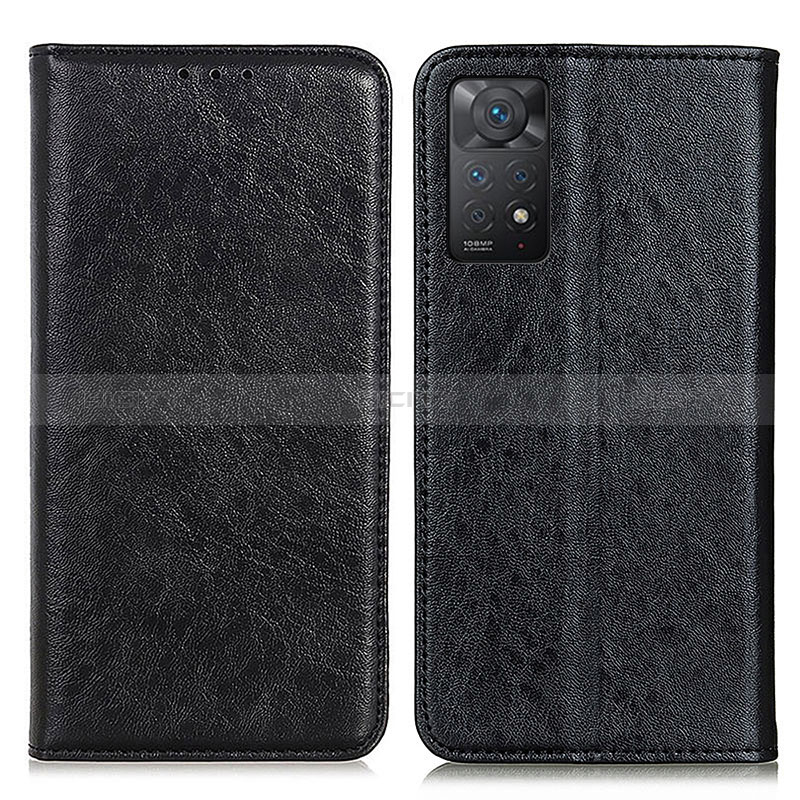 Coque Portefeuille Livre Cuir Etui Clapet K01Z pour Xiaomi Redmi Note 11 Pro 5G Noir Plus