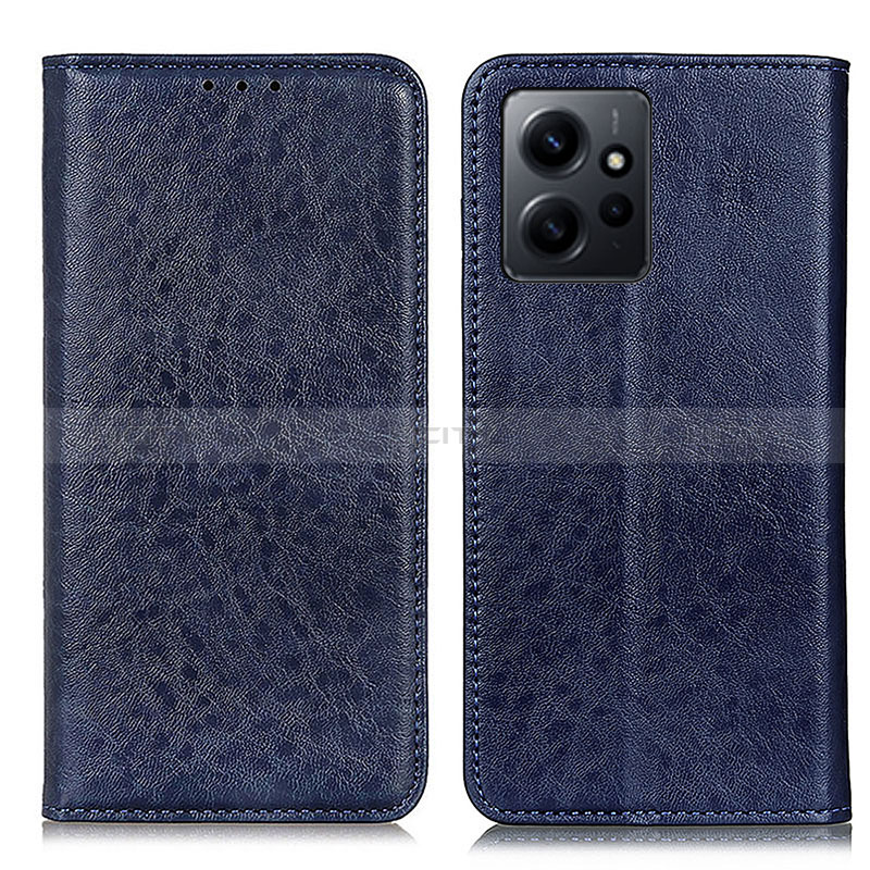 Coque Portefeuille Livre Cuir Etui Clapet K01Z pour Xiaomi Redmi Note 12 4G Bleu Plus