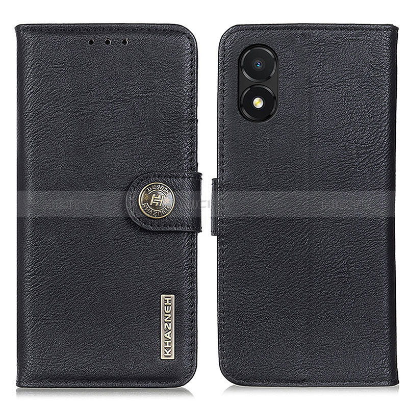 Coque Portefeuille Livre Cuir Etui Clapet K02Z pour Huawei Honor X5 Noir Plus
