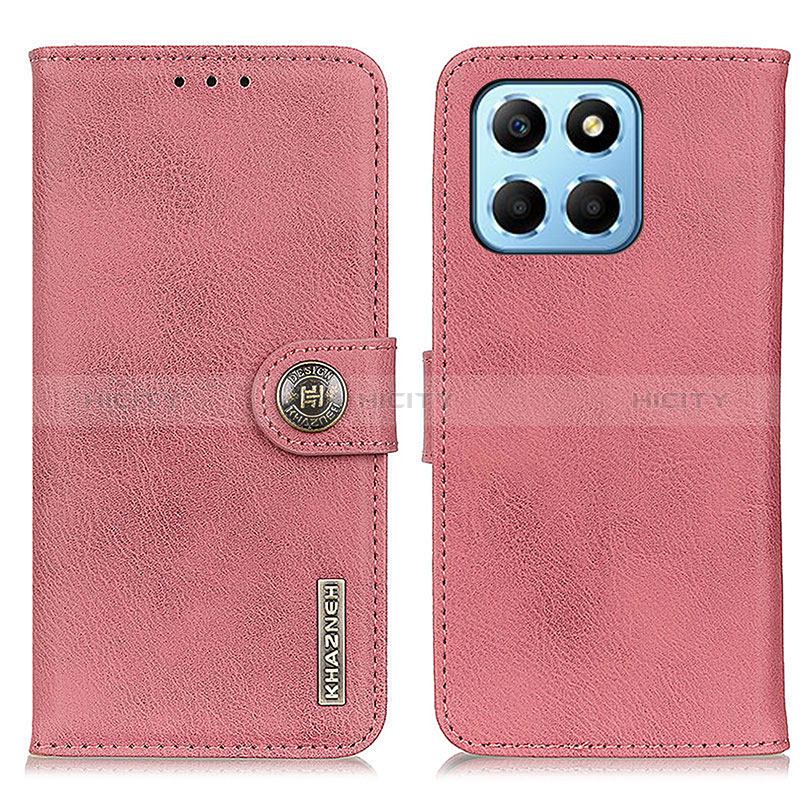 Coque Portefeuille Livre Cuir Etui Clapet K02Z pour Huawei Honor X8 5G Rose Plus