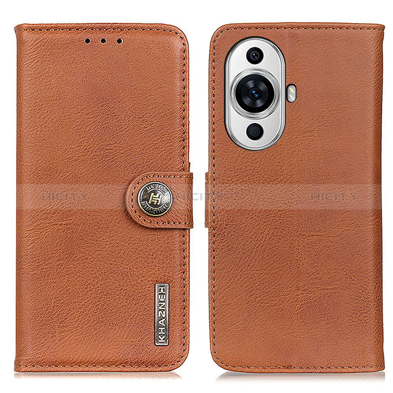 Coque Portefeuille Livre Cuir Etui Clapet K02Z pour Huawei Nova 11 Ultra Marron Plus