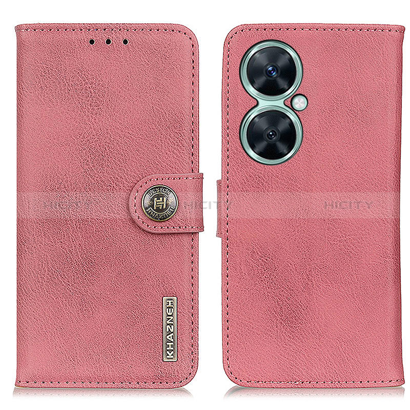 Coque Portefeuille Livre Cuir Etui Clapet K02Z pour Huawei Nova 11i Rose Plus