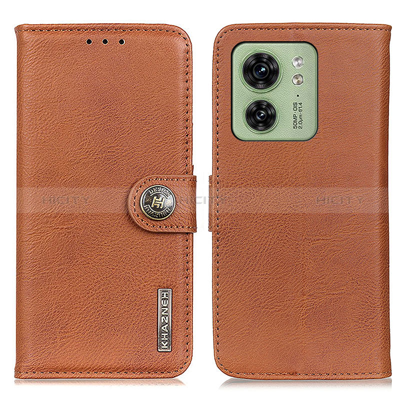 Coque Portefeuille Livre Cuir Etui Clapet K02Z pour Motorola Moto Edge (2023) 5G Marron Plus