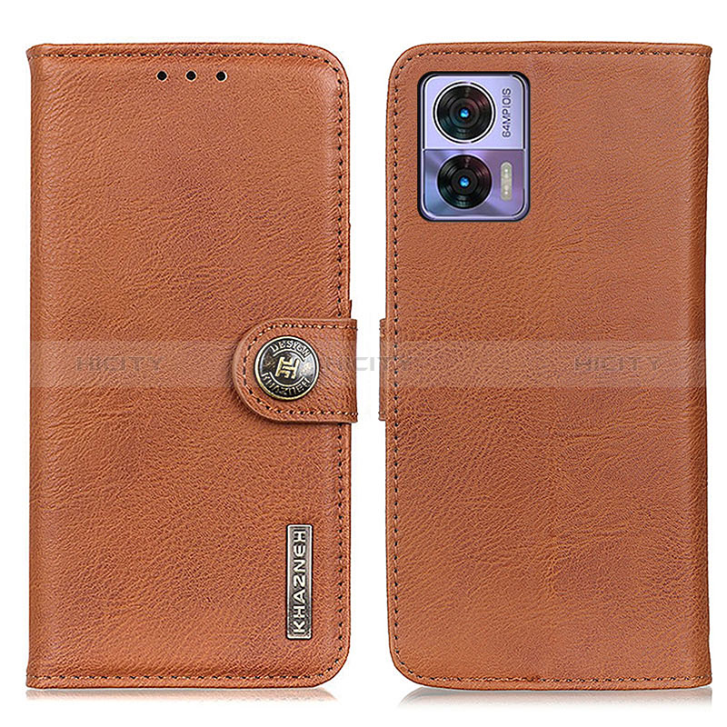 Coque Portefeuille Livre Cuir Etui Clapet K02Z pour Motorola Moto Edge 30 Lite 5G Marron Plus