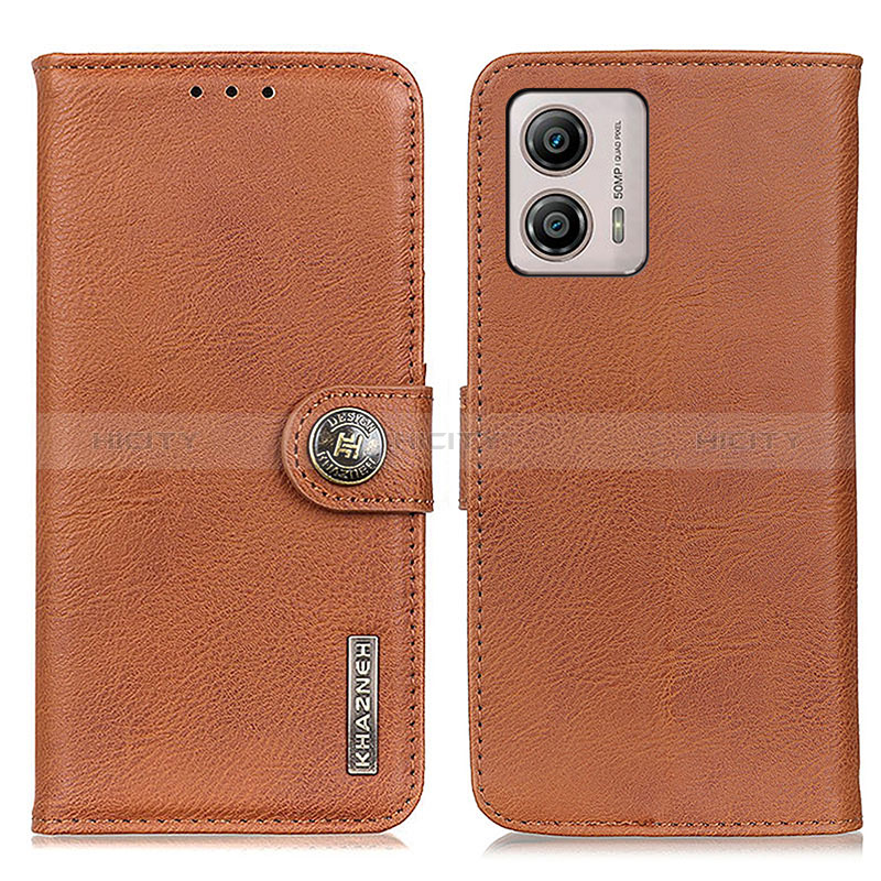 Coque Portefeuille Livre Cuir Etui Clapet K02Z pour Motorola Moto G53y 5G Marron Plus