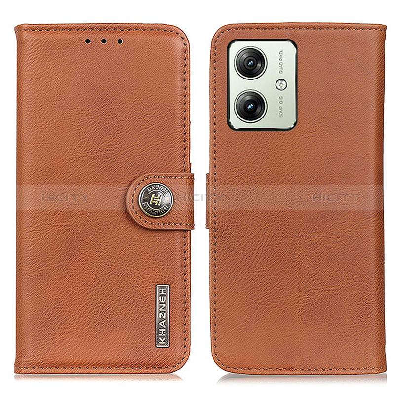 Coque Portefeuille Livre Cuir Etui Clapet K02Z pour Motorola Moto G54 5G Marron Plus