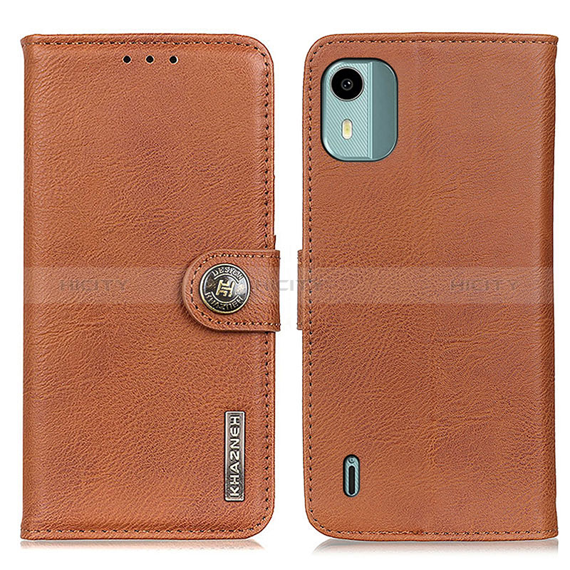 Coque Portefeuille Livre Cuir Etui Clapet K02Z pour Nokia C12 Plus Marron Plus