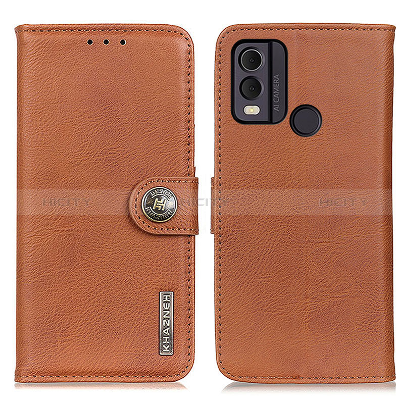 Coque Portefeuille Livre Cuir Etui Clapet K02Z pour Nokia C22 Marron Plus