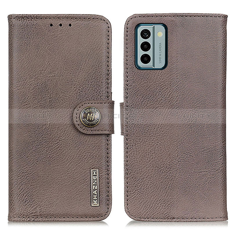 Coque Portefeuille Livre Cuir Etui Clapet K02Z pour Nokia G22 Gris Plus