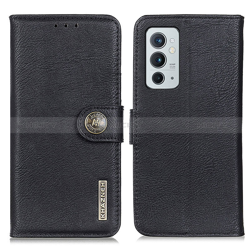 Coque Portefeuille Livre Cuir Etui Clapet K02Z pour OnePlus 9RT 5G Noir Plus