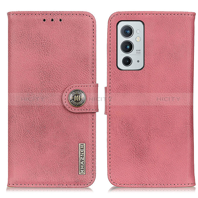 Coque Portefeuille Livre Cuir Etui Clapet K02Z pour OnePlus 9RT 5G Rose Plus