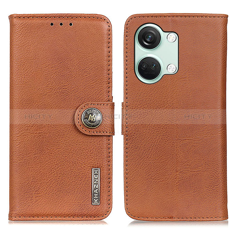 Coque Portefeuille Livre Cuir Etui Clapet K02Z pour OnePlus Nord 3 5G Marron Plus