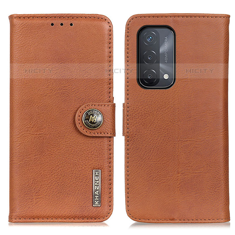 Coque Portefeuille Livre Cuir Etui Clapet K02Z pour Oppo A93 5G Marron Plus