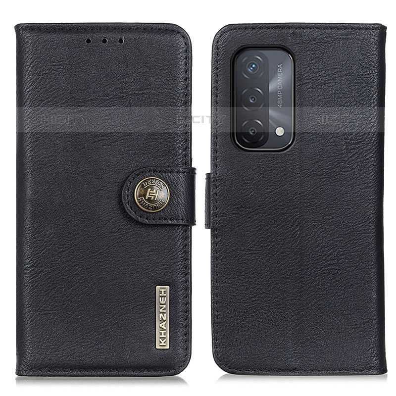 Coque Portefeuille Livre Cuir Etui Clapet K02Z pour Oppo A93 5G Noir Plus