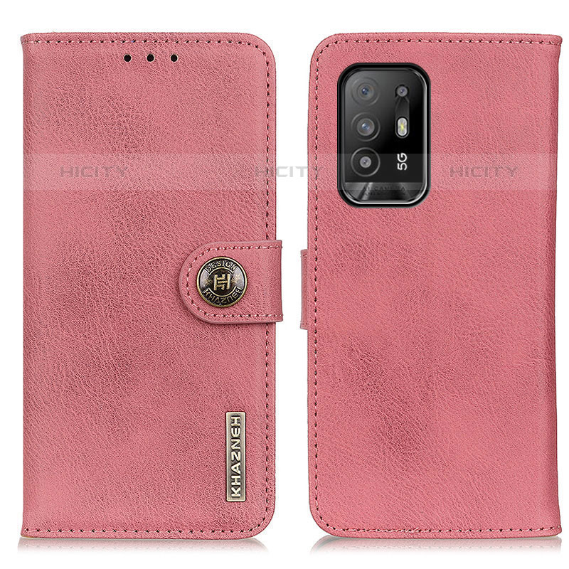 Coque Portefeuille Livre Cuir Etui Clapet K02Z pour Oppo A94 5G Rose Plus