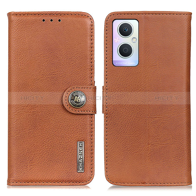 Coque Portefeuille Livre Cuir Etui Clapet K02Z pour Oppo A96 5G Marron Plus