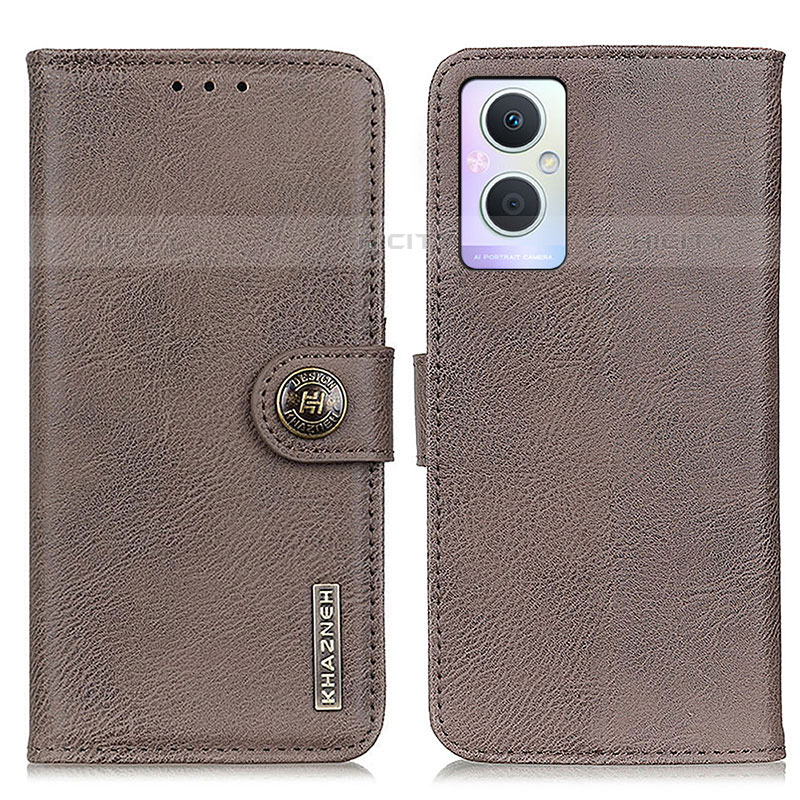 Coque Portefeuille Livre Cuir Etui Clapet K02Z pour Oppo F21 Pro 5G Gris Plus