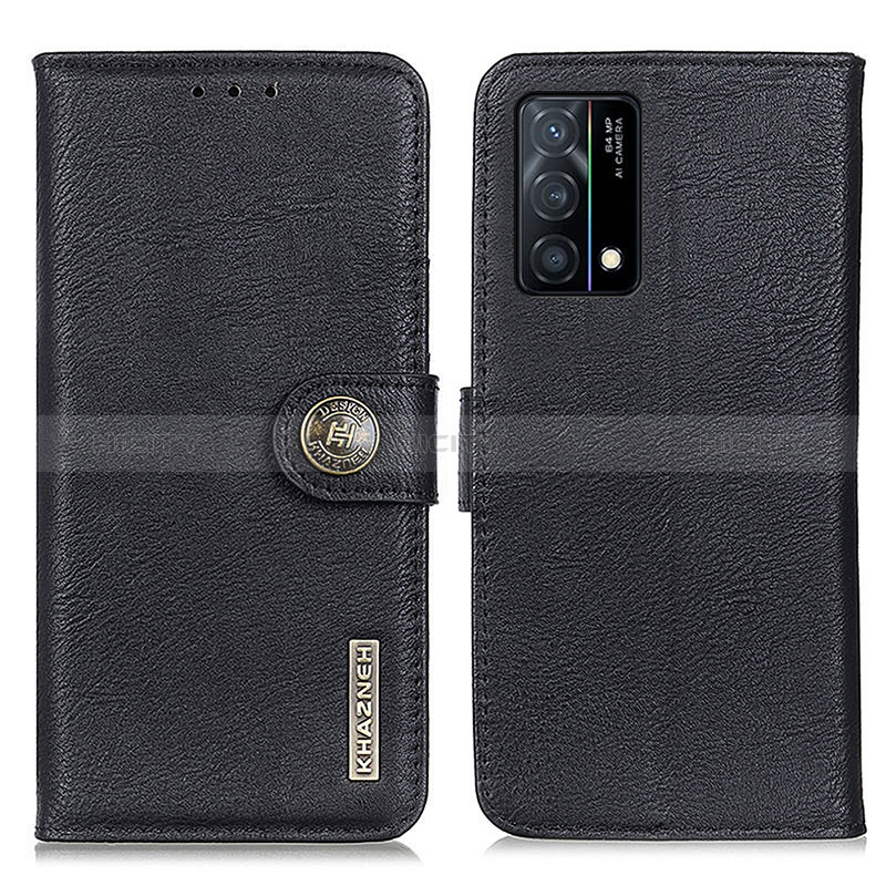 Coque Portefeuille Livre Cuir Etui Clapet K02Z pour Oppo K9 5G Noir Plus