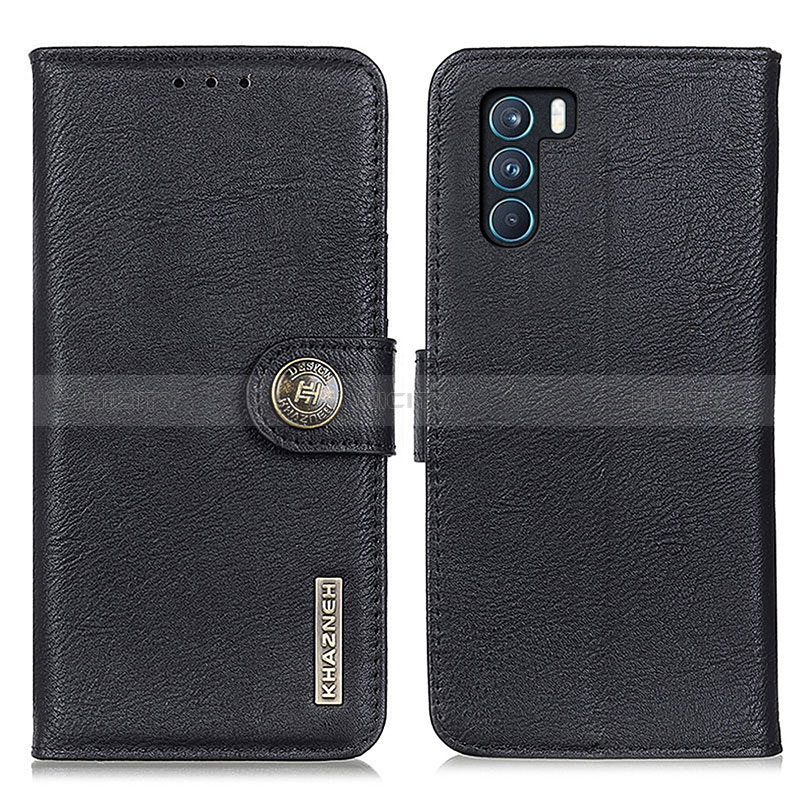 Coque Portefeuille Livre Cuir Etui Clapet K02Z pour Oppo K9 Pro 5G Noir Plus