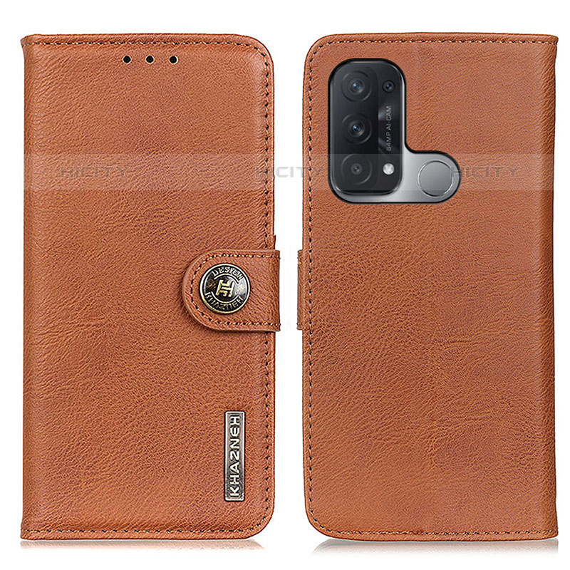 Coque Portefeuille Livre Cuir Etui Clapet K02Z pour Oppo Reno5 A Marron Plus