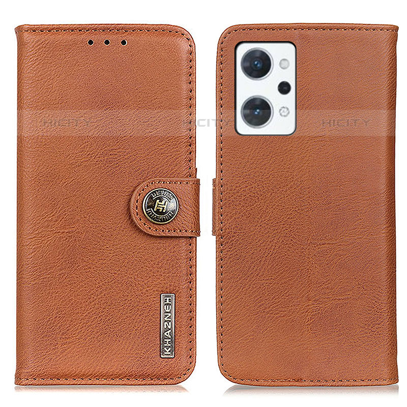 Coque Portefeuille Livre Cuir Etui Clapet K02Z pour Oppo Reno7 A Marron Plus