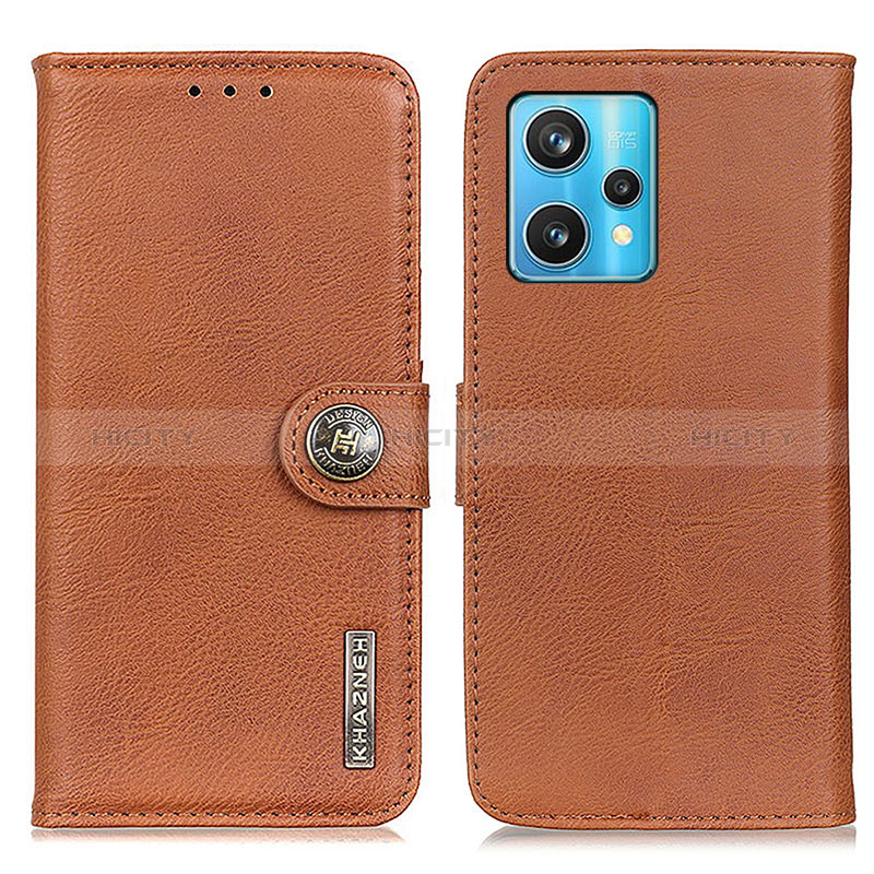 Coque Portefeuille Livre Cuir Etui Clapet K02Z pour Realme 9 4G Marron Plus