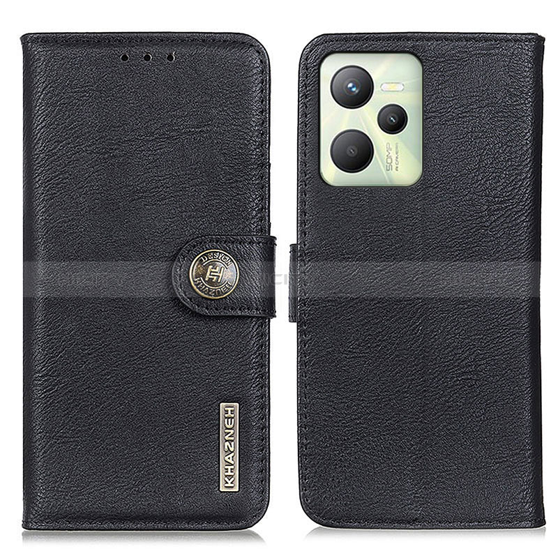 Coque Portefeuille Livre Cuir Etui Clapet K02Z pour Realme Narzo 50A Prime Noir Plus