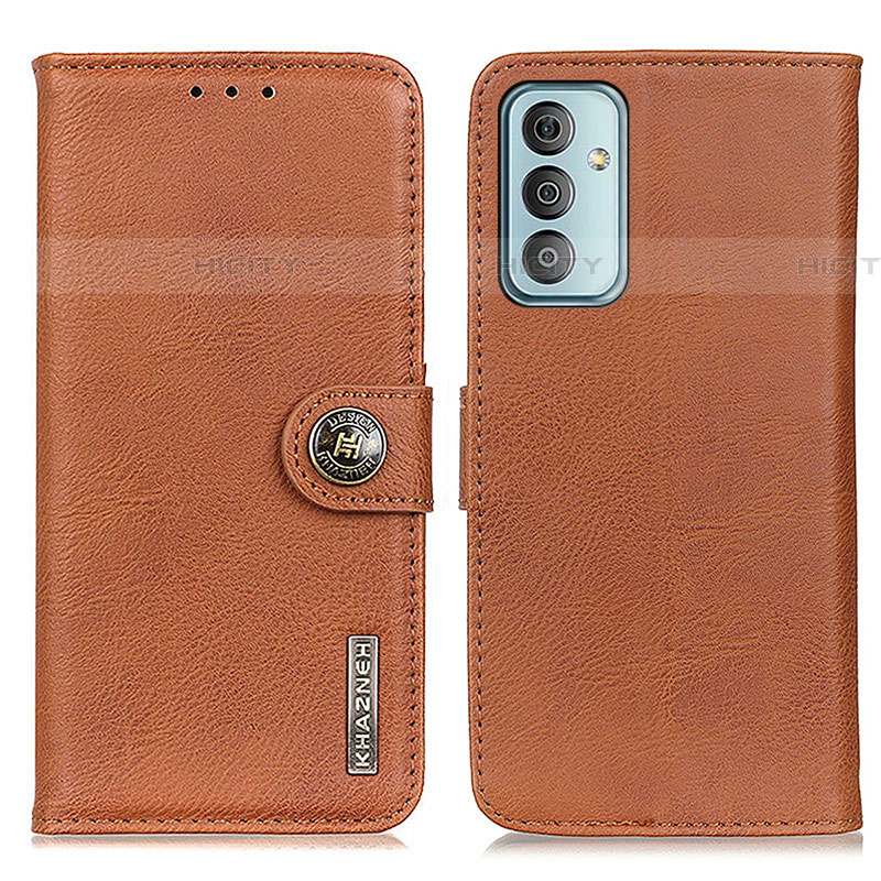 Coque Portefeuille Livre Cuir Etui Clapet K02Z pour Samsung Galaxy F13 4G Marron Plus