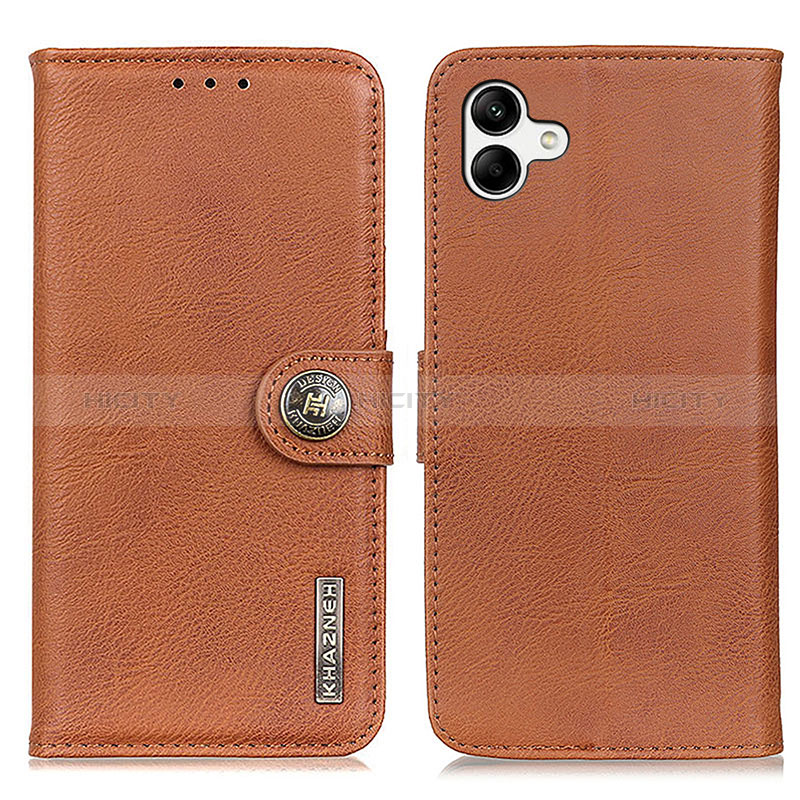 Coque Portefeuille Livre Cuir Etui Clapet K02Z pour Samsung Galaxy M04 Marron Plus